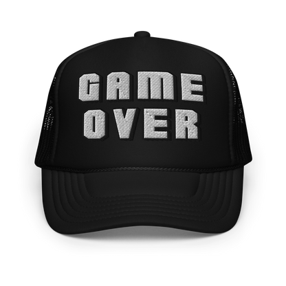 Retro Game Over Foam trucker hat - Game Over Gear